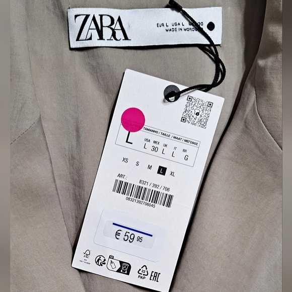 Zara~Minimalist Flowy Crossover Jacket - Picture 8 of 8